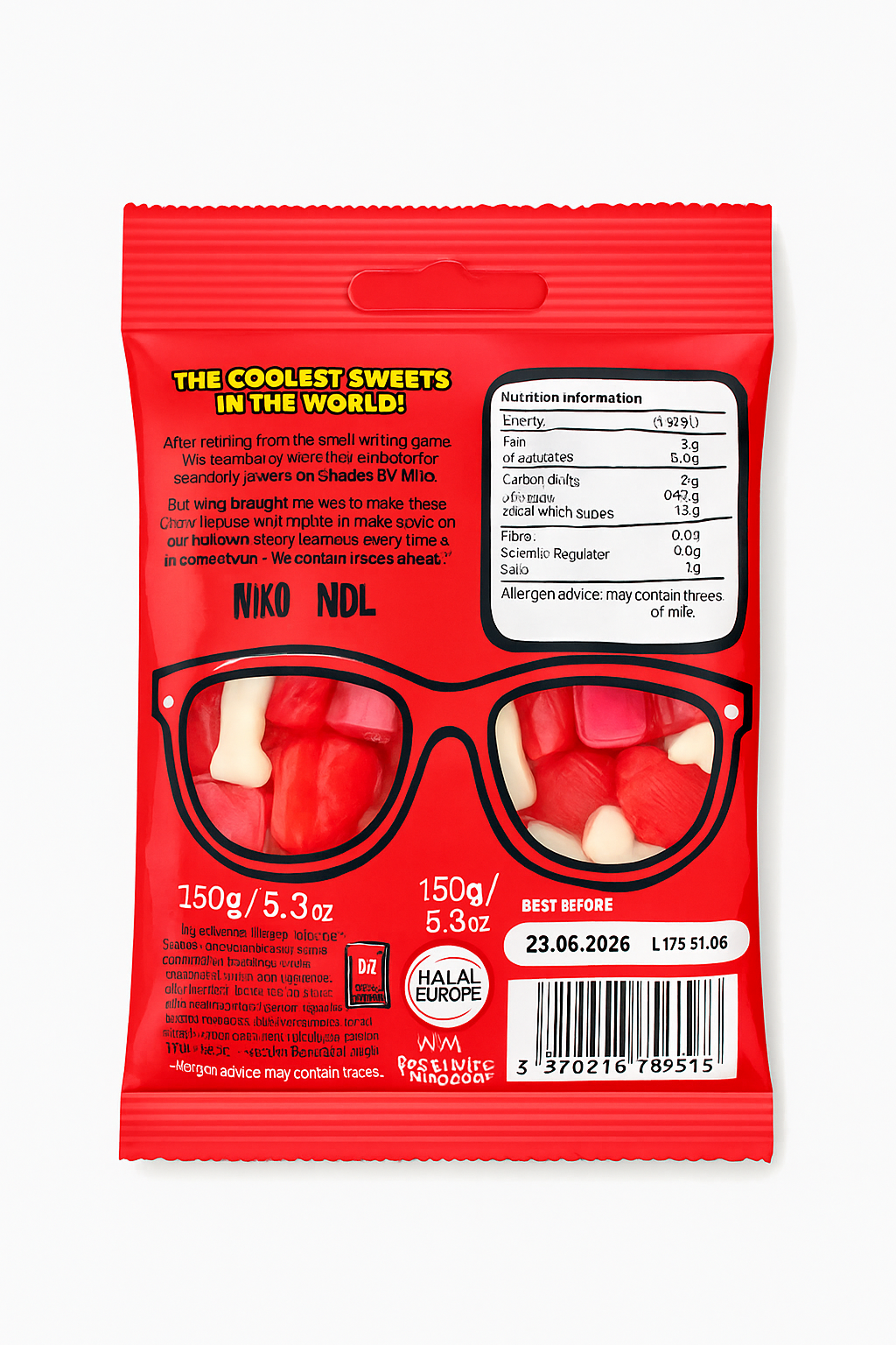 Shades by Niko Straight Strawberry Bag - 5.3oz (150g)
