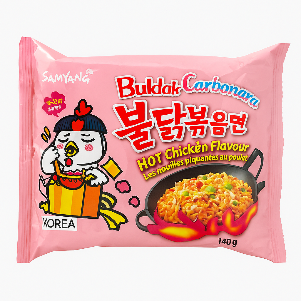 Samyang Cream Carbonara Hot Chicken Flavour Ramen (140g)