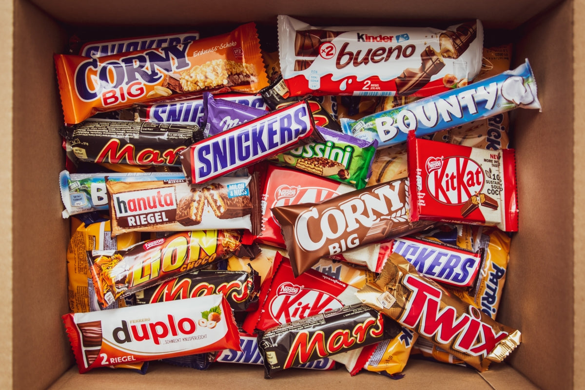 Pictures of chocolates in a box